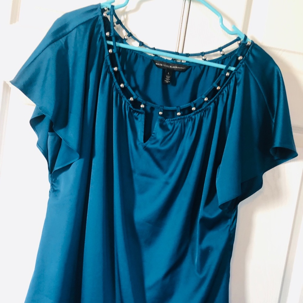White House Black Market Embellished Blouse